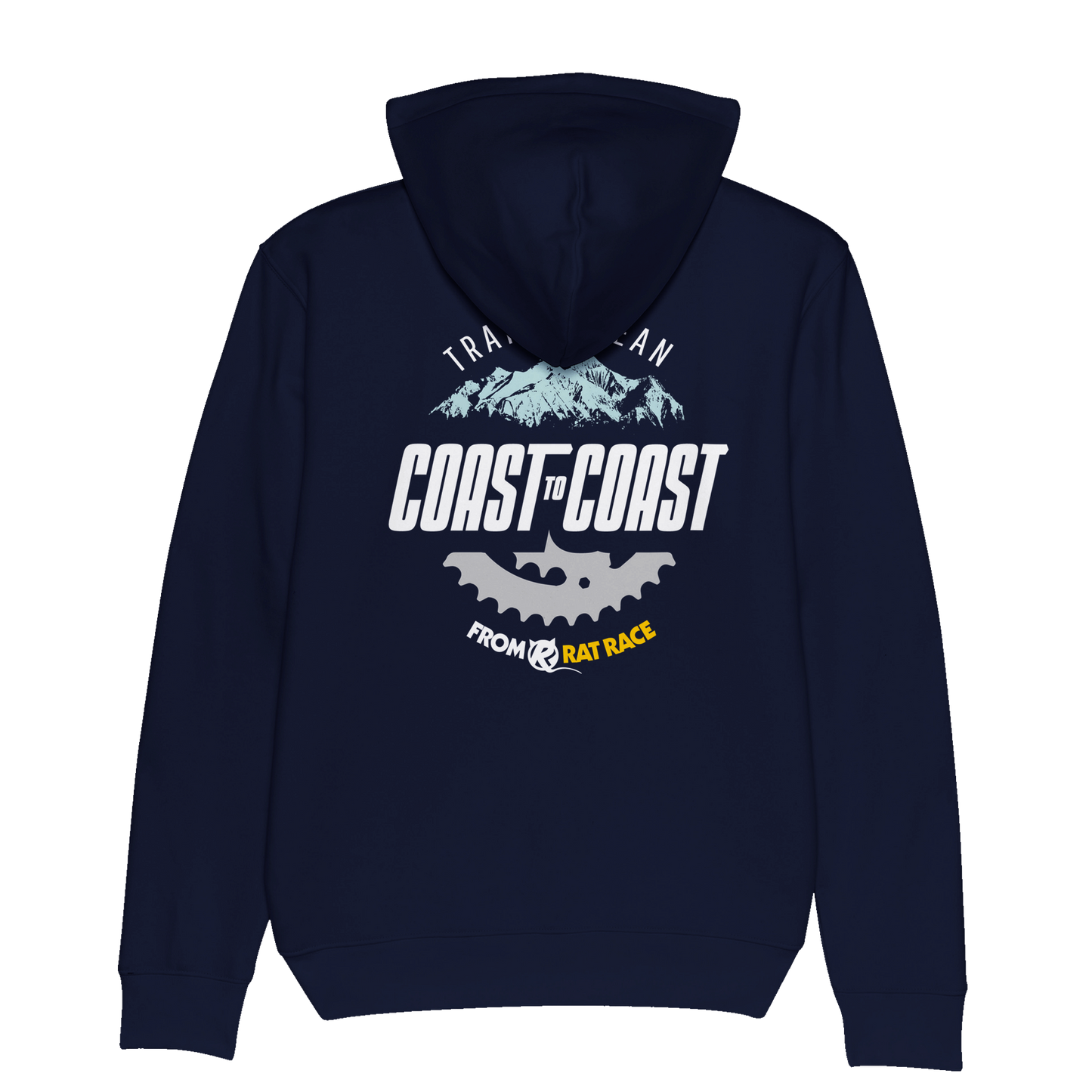 Rat Race Trans Andean Organic Unisex Hoodie - Navy