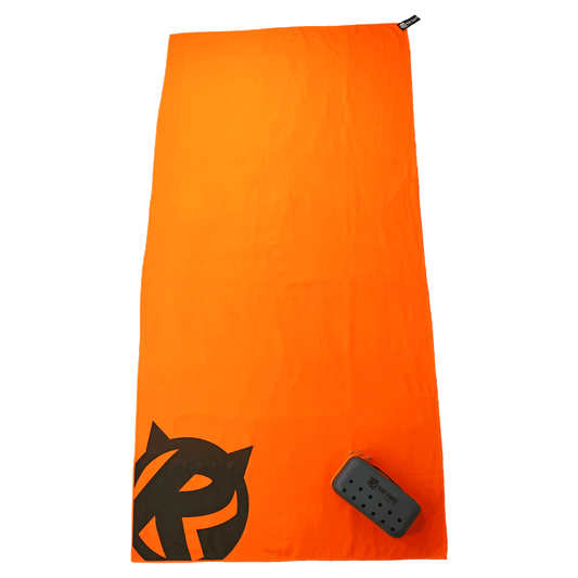 Rat Race Microfibre XL Sport Towel - Orange - Rat Race Store