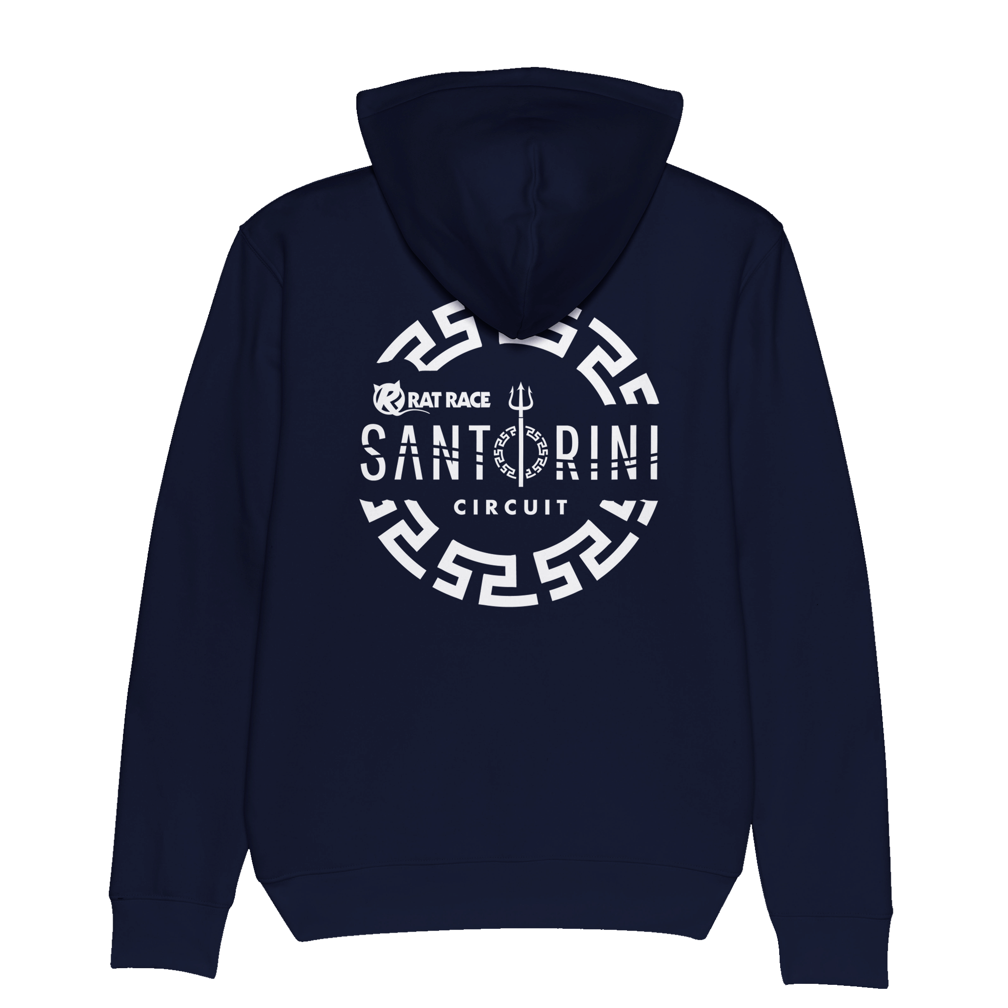 Rat Race Santorini Circuit Organic Unisex Hoodie - Rat Race Store