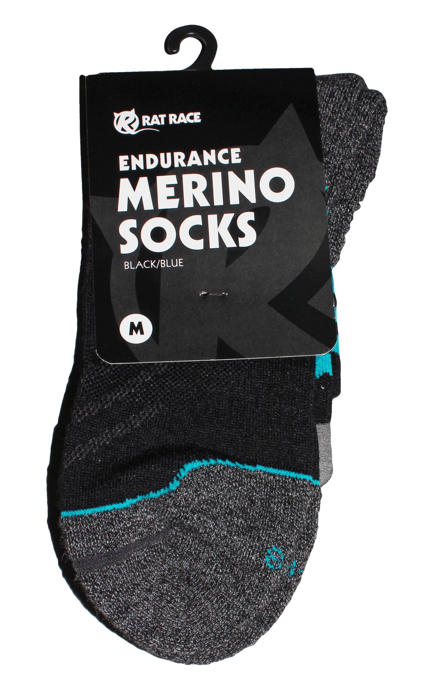 Merino Sock 5 pack - Blue/Black