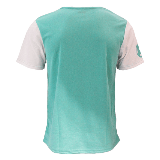Racer T-shirt - Aqua/White - Rat Race Store