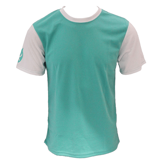 Racer T-shirt - Aqua/White - Rat Race Store