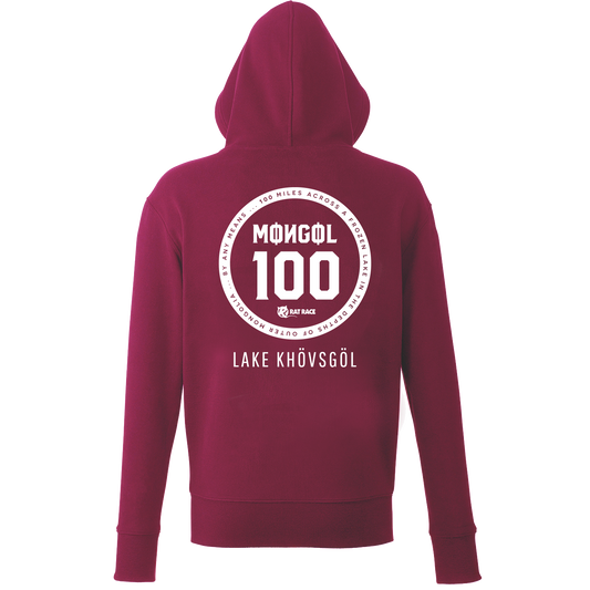 Mongol 100 Hoodie - Burgundy