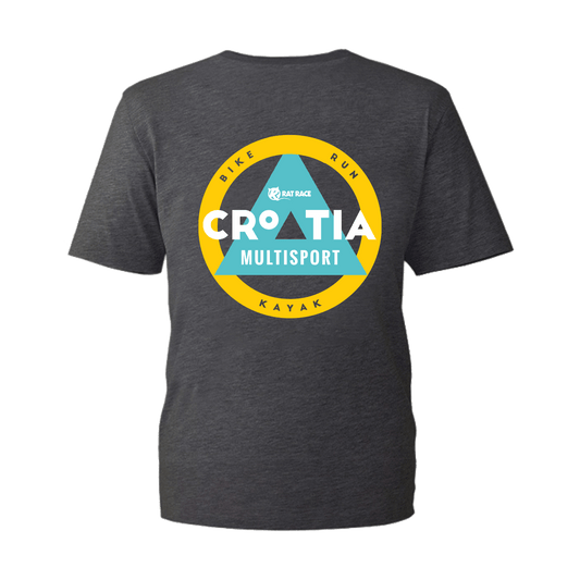 Croatia Multisport Organic T-shirt - Dark Grey - Rat Race Store