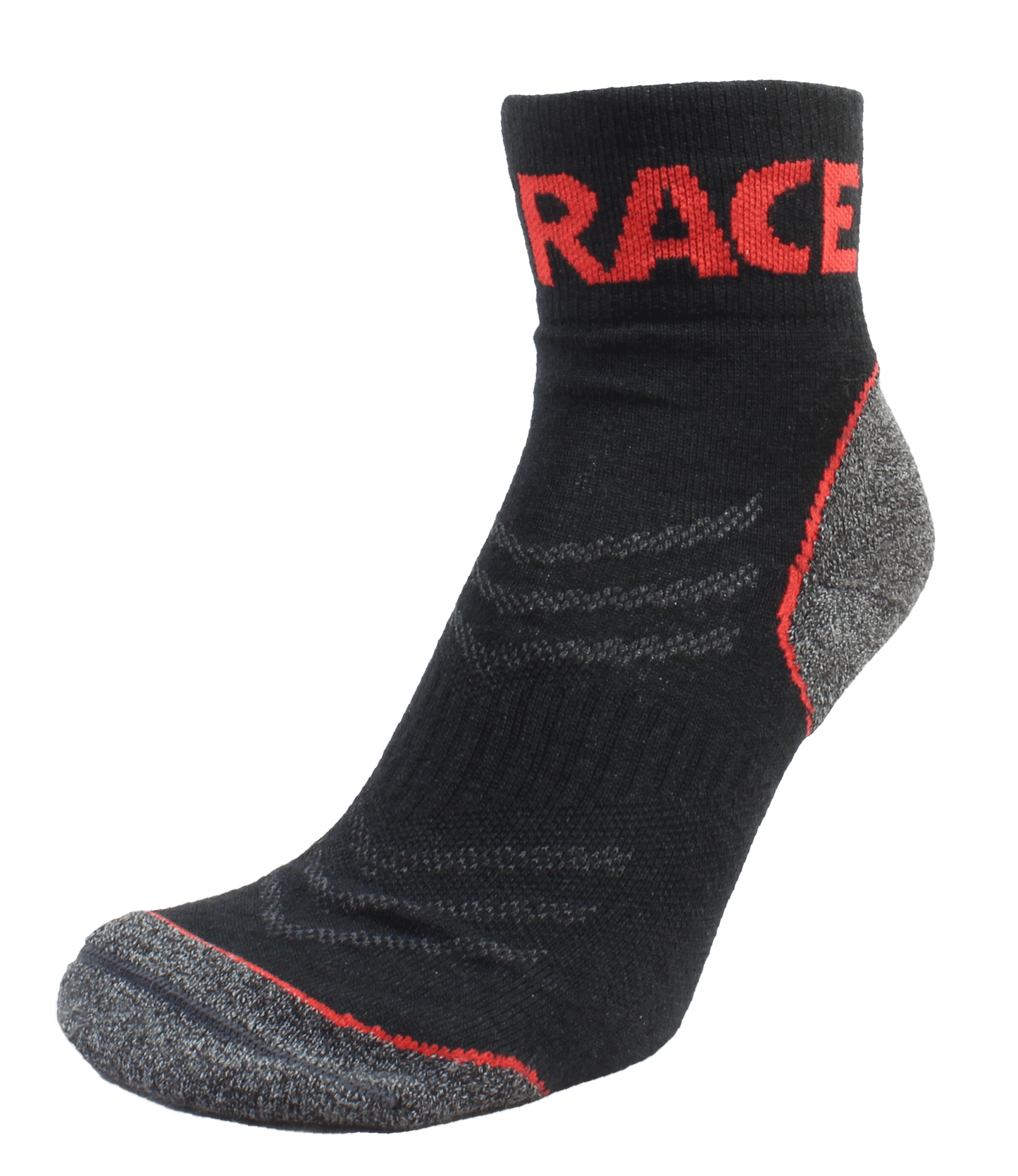 Merino Sock 5 Pack - Red/Black
