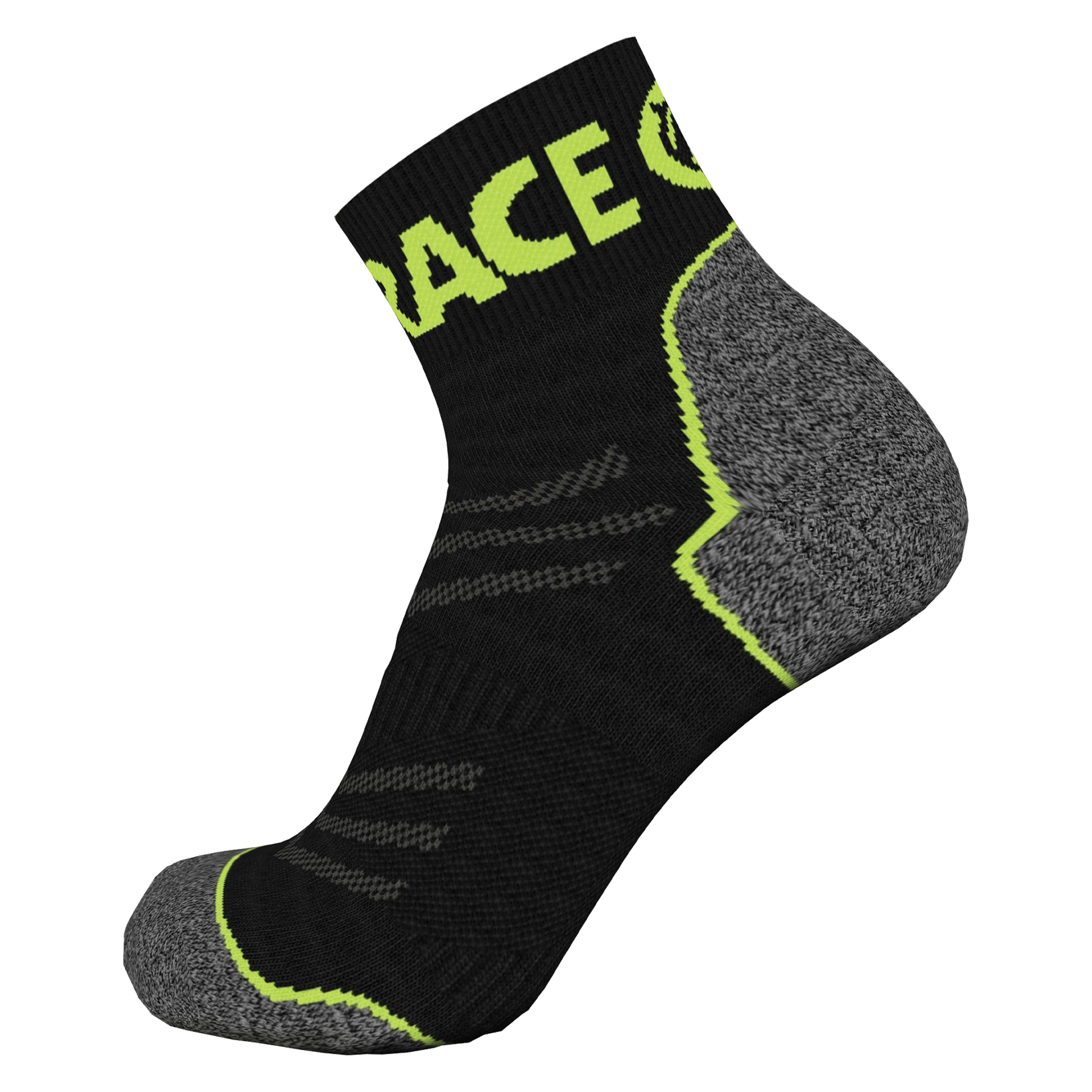 Endurance Merino Sock - Acid Green/Black - Rat Race Store