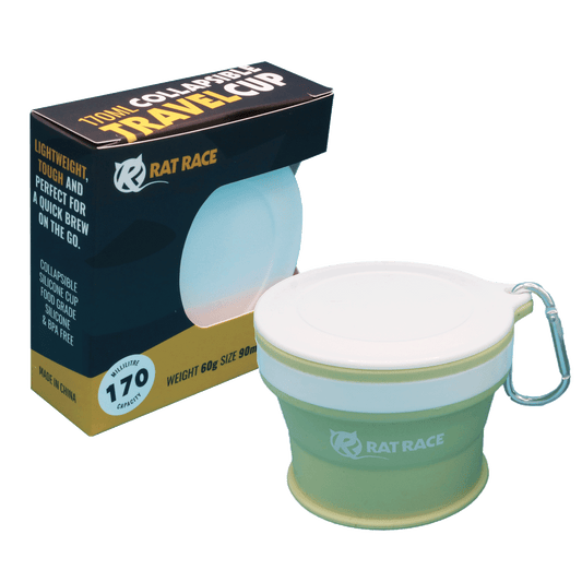 Rat Race Collapsible Travel Mug - Green