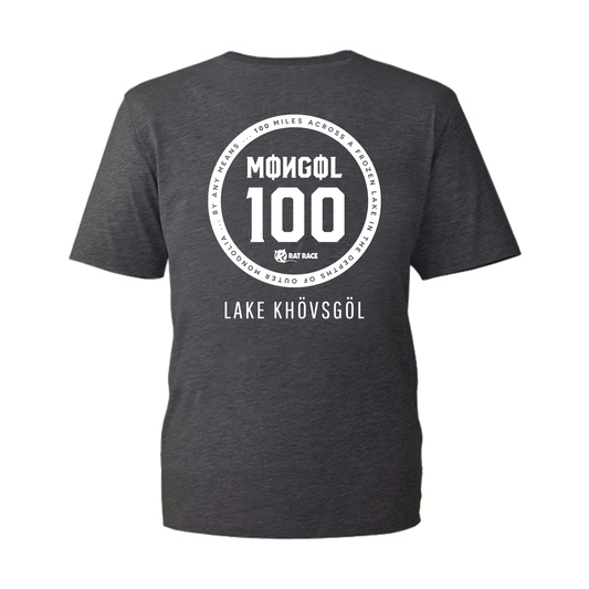 Mongol 100 - Dark Grey T-shirt - Rat Race Store