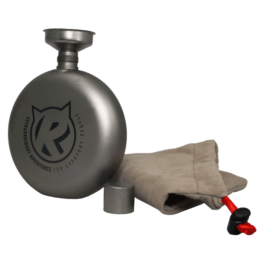 Adventurer's Spirit Titanium Hip Flask - 150ml - Rat Race Store