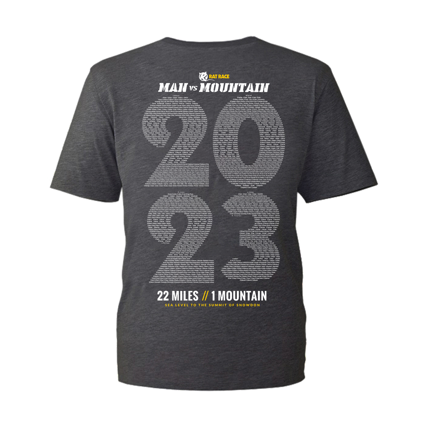 Man vs Mountain Finisher 2023 T-shirt - Grey