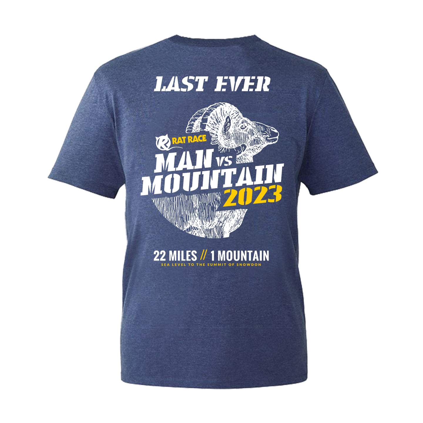 Man vs Mountain Last Ever 2023 T-shirt - Navy