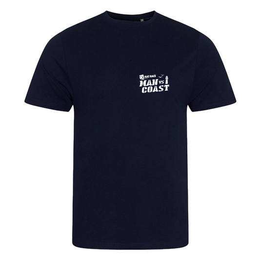 Man vs Coast 2025 Unisex Finishers T-shirt - Navy - PRE ORDER