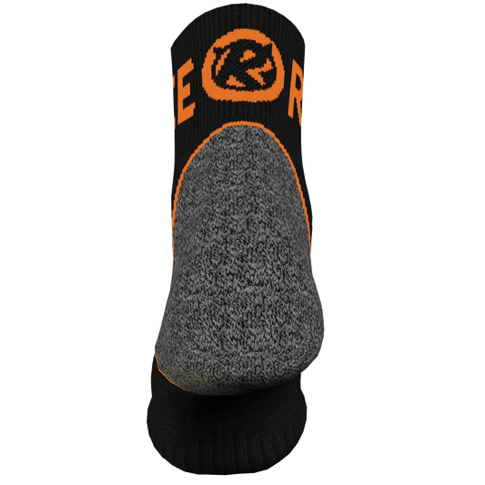 Endurance Merino Sock - Vibrant Orange/Black - Rat Race Store