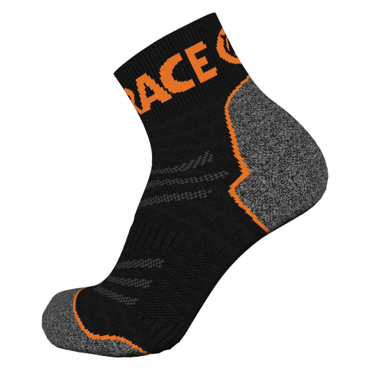 Endurance Merino Sock - Vibrant Orange/Black - Rat Race Store