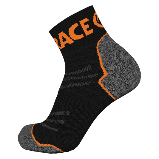 Endurance Merino Sock - Vibrant Orange/Black