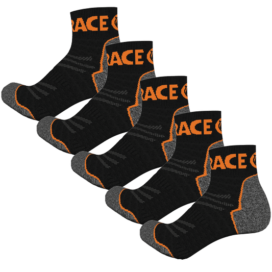 Merino Sock 5 Pack - Vibrant Orange - Rat Race Store