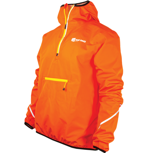 Kit List Waterproof Smock 15k/5k - Vibrant Orange/Reflect - Rat Race Store
