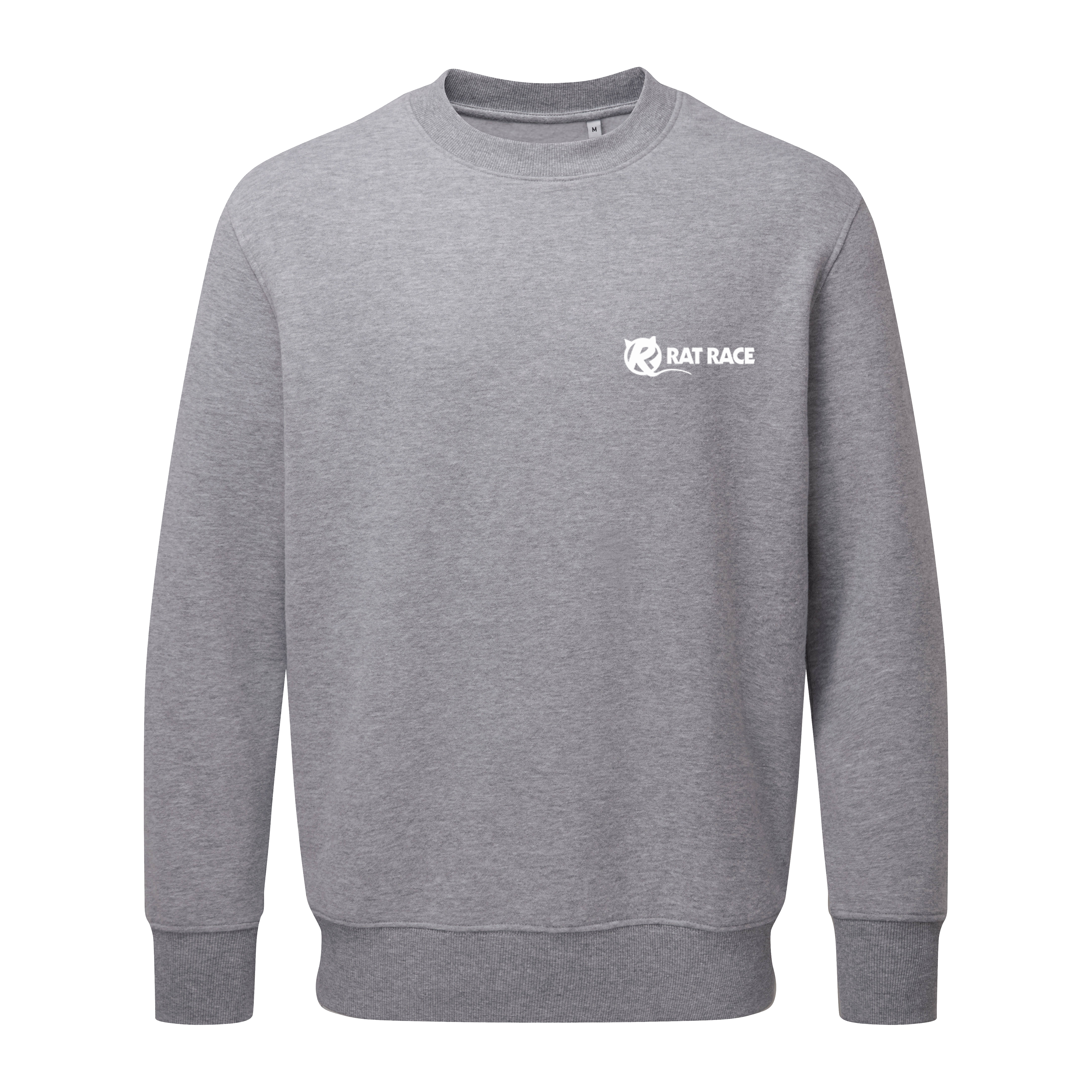 Rat Race Organic Sweatshirt - Grey Marl - Rat Race Store