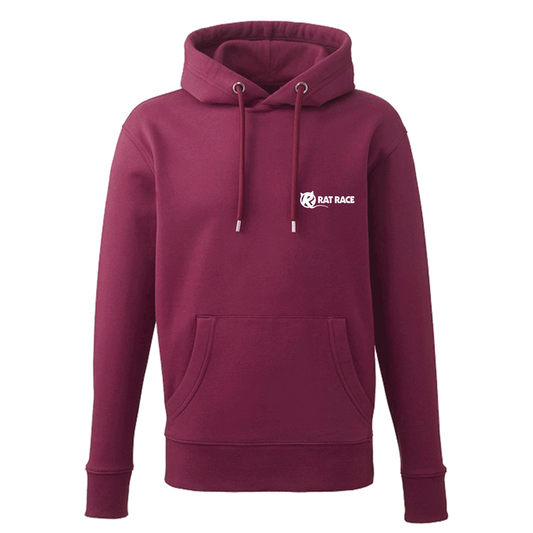 Run Britannia Organic Hoodie - Burgundy - Rat Race Store