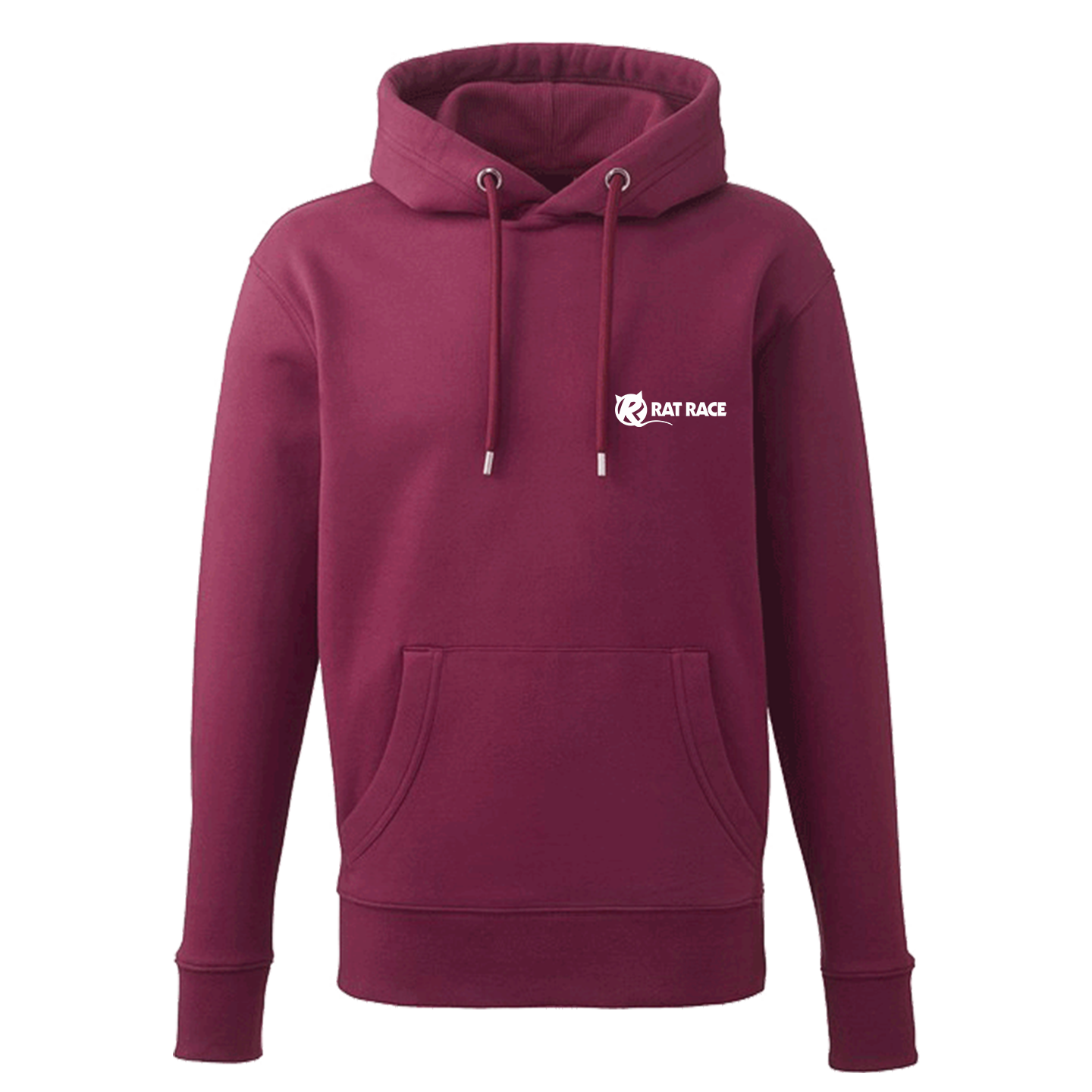 Run Britannia Organic Hoodie - Burgundy - Rat Race Store