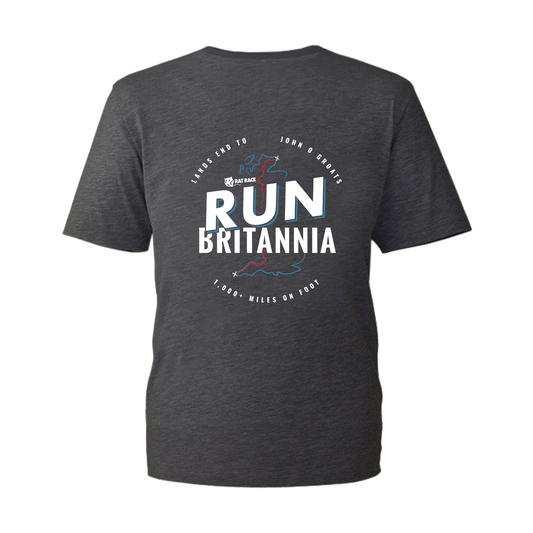 Run Britannia Organic T-shirt - Dark Grey - Rat Race Store