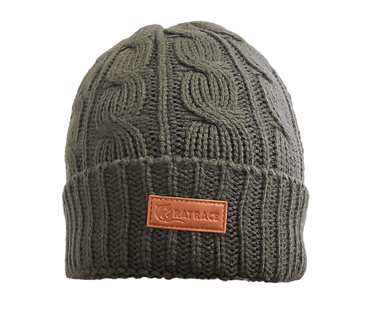 Rat Race Sea to Summit Rope Beanie - Olive Green - Rat Race Store