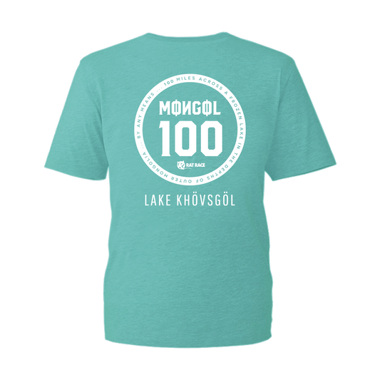 Mongol 100 - Teal T-shirt - Rat Race Store