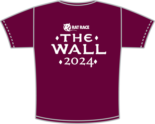 The Wall 2024 Tech T-shirt - Burgundy - Rat Race Store