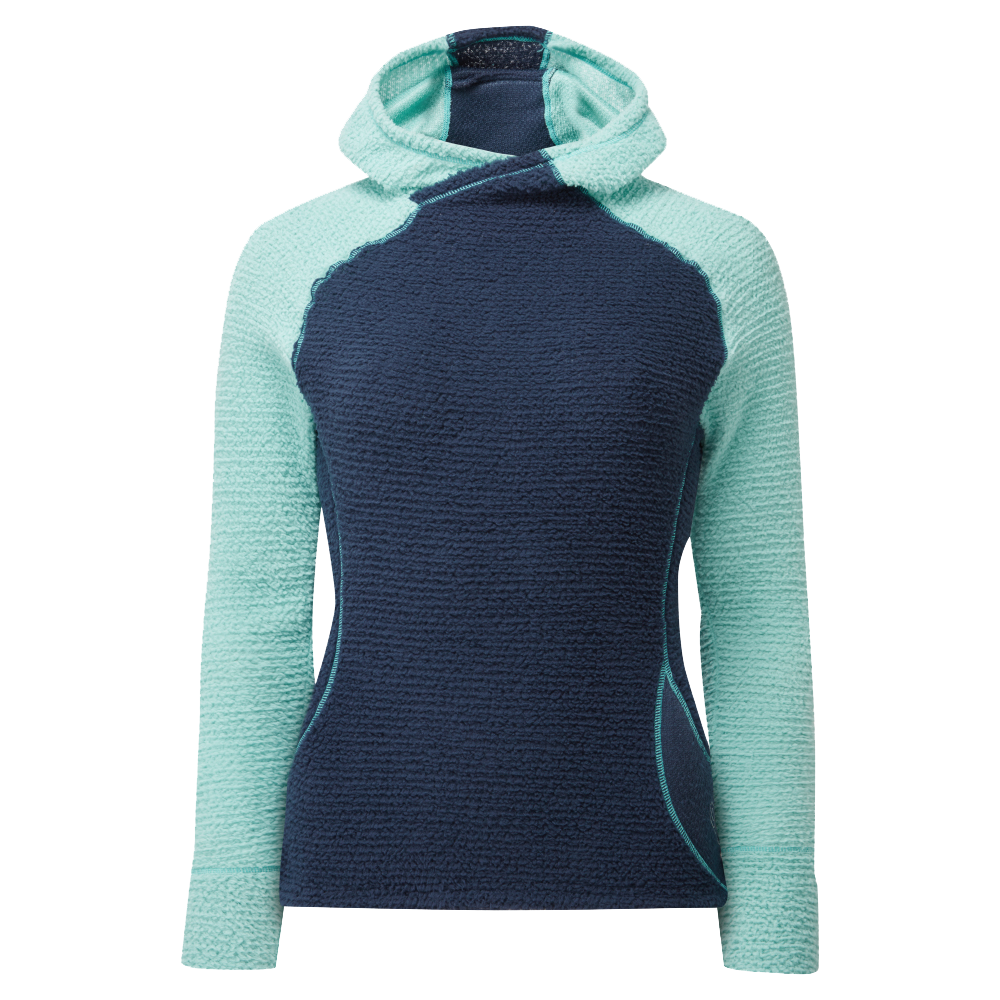 Women's Core+ Hoodie - Navy/Aqua - Rat Race Store