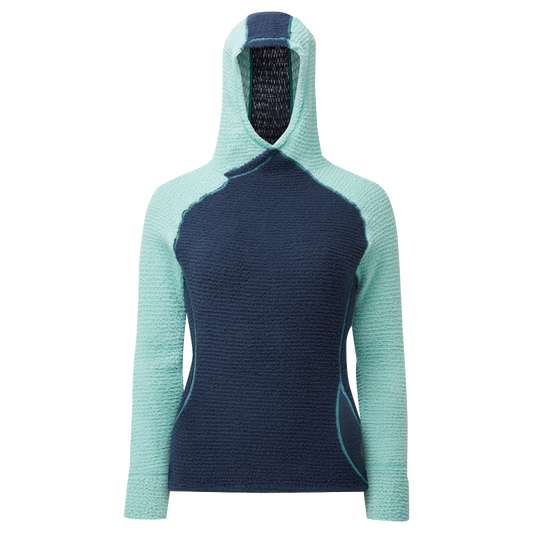 Women's Core+ Hoodie - Navy/Aqua - Rat Race Store
