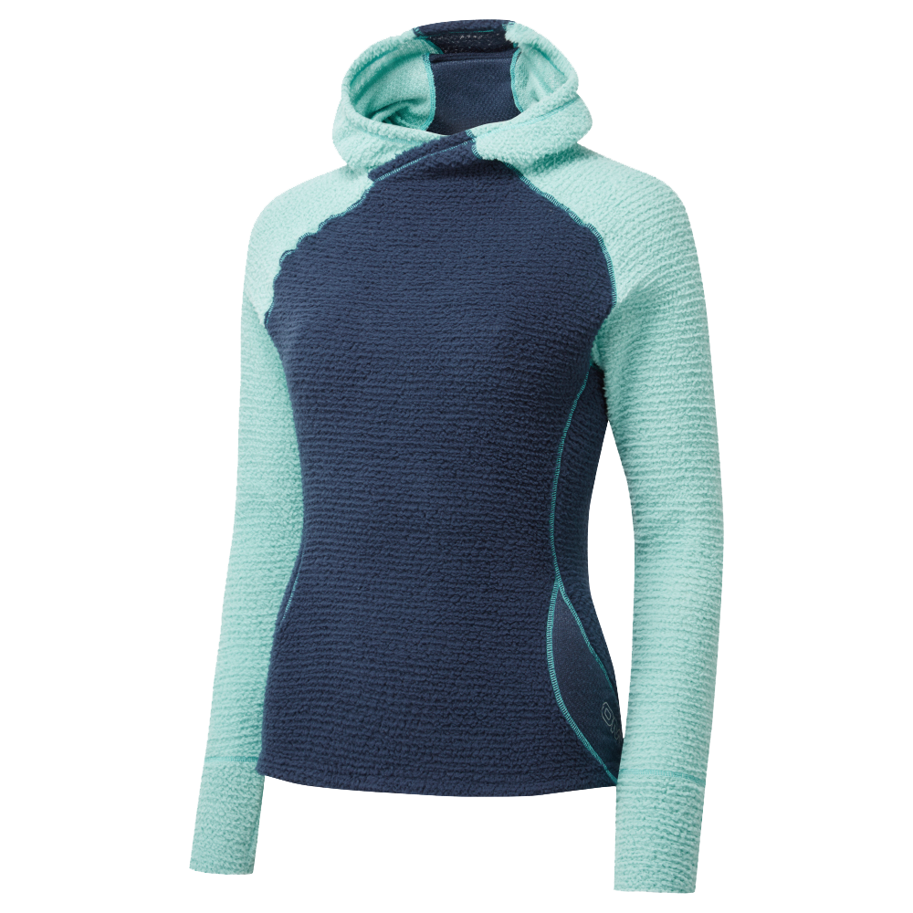 Women's Core+ Hoodie - Navy/Aqua - Rat Race Store