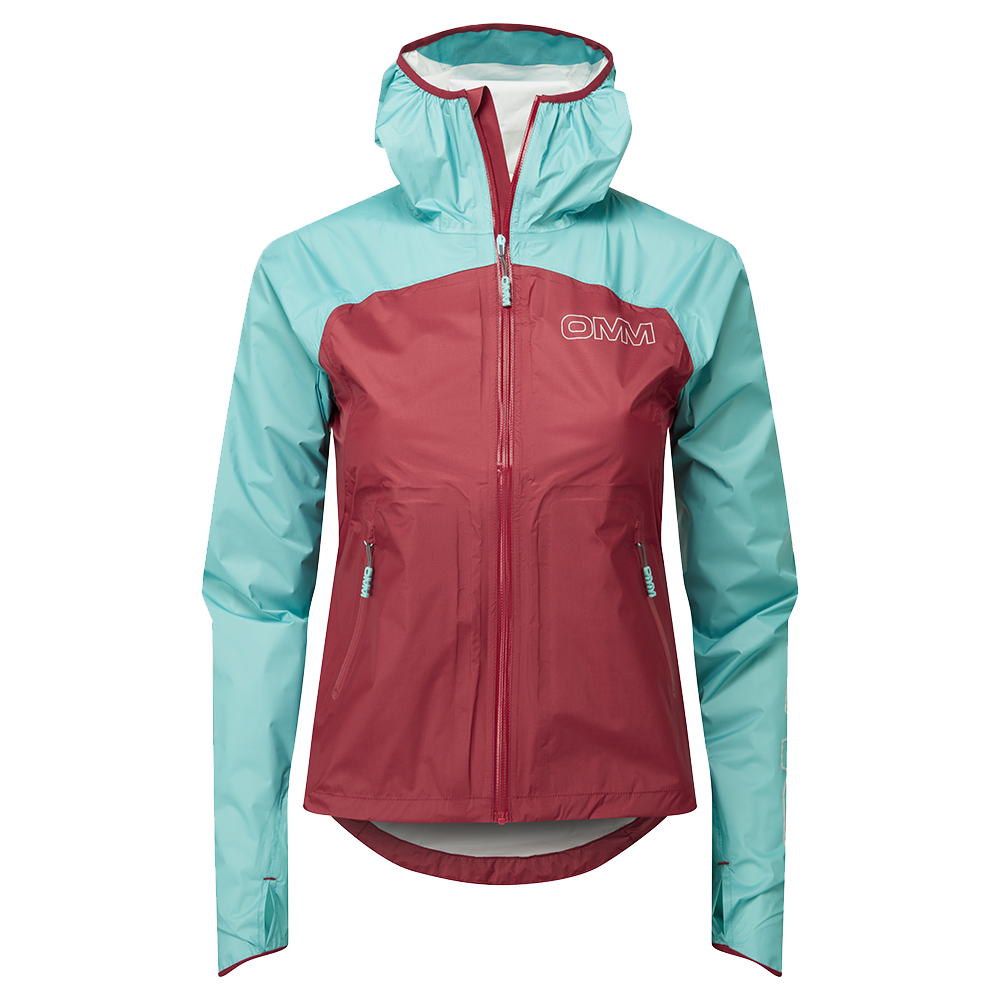 Women's Halo+ Jacket - Dark Red/Aqua - Rat Race Store
