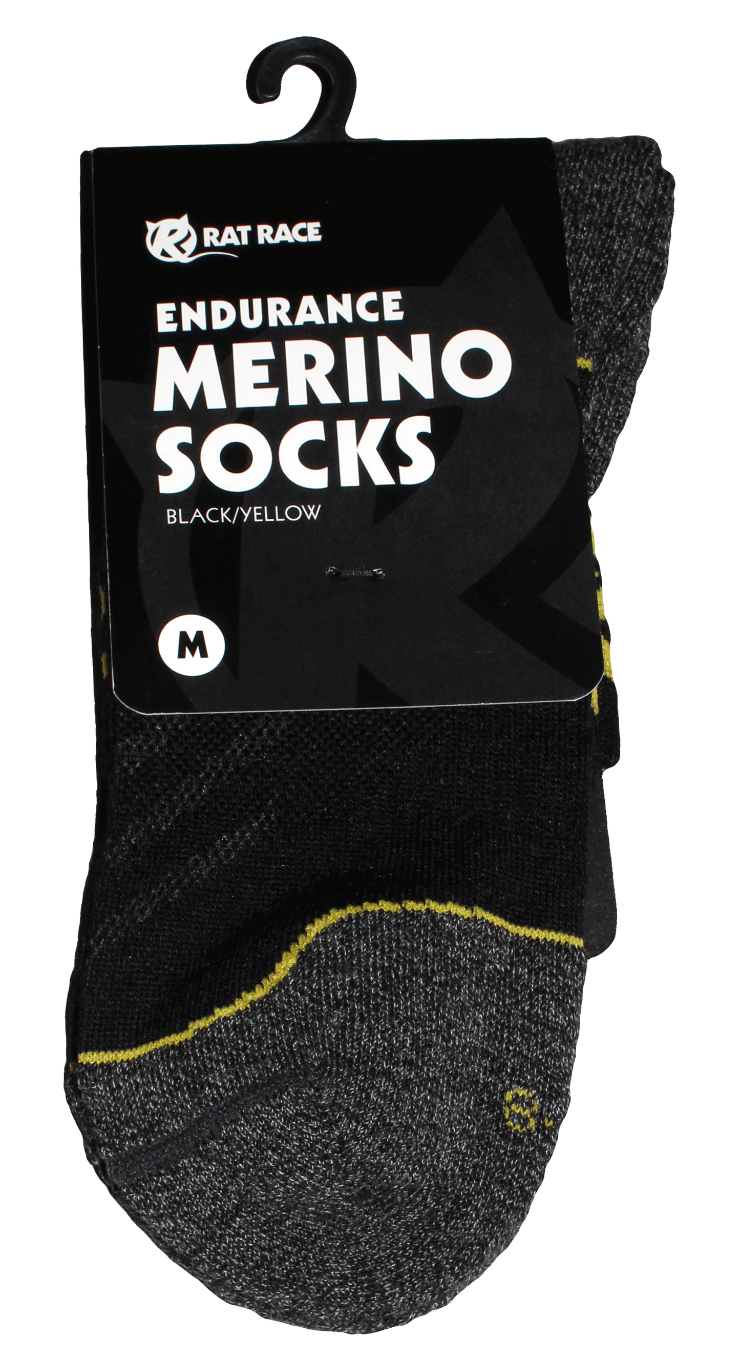 Merino Sock 5 Pack - Yellow/Black