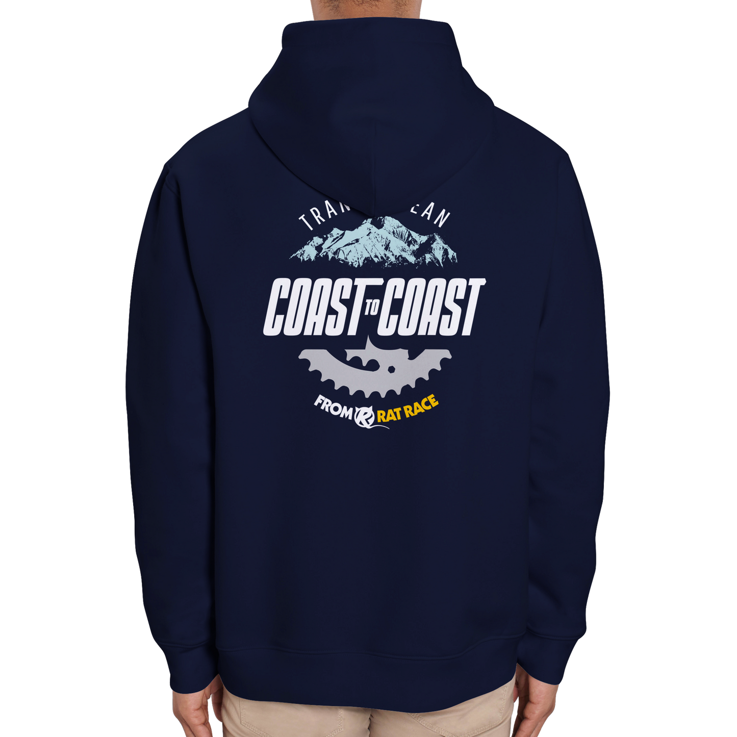 Rat Race Trans Andean Organic Unisex Hoodie - Navy