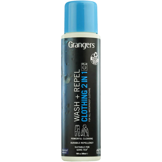 Grangers Wash + Repel Clothing 2 In 1 Cleaning Reproofing - 300ml - Rat Race Store