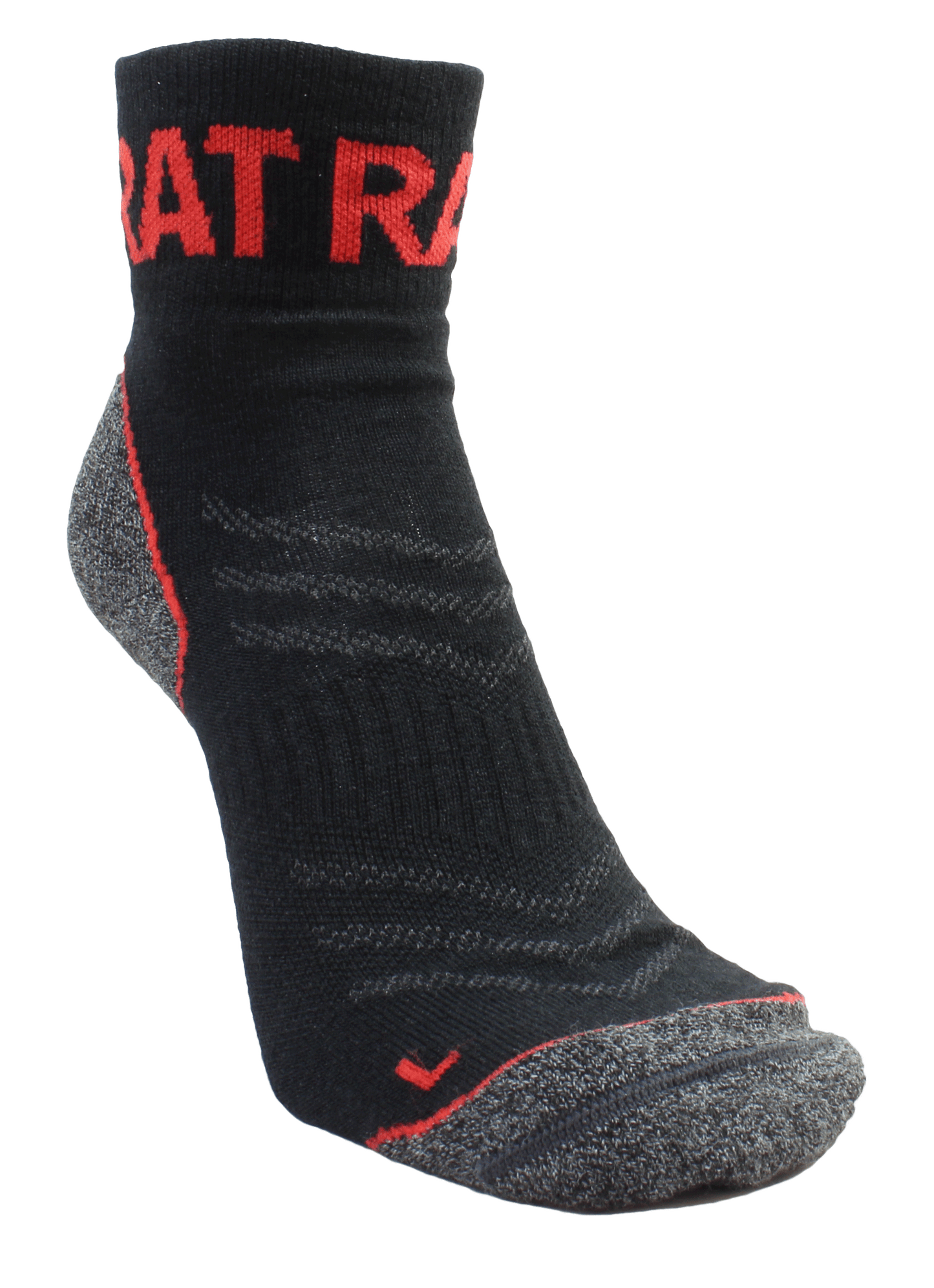 Merino Sock 5 Pack - Red/Black