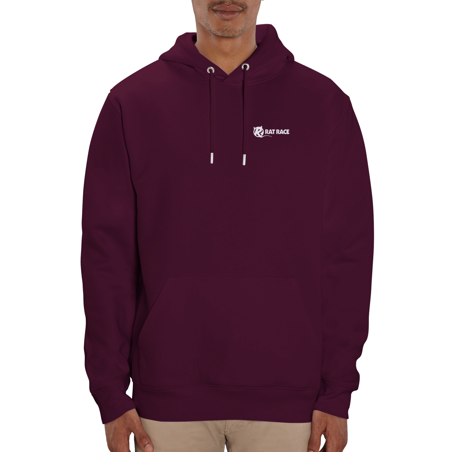 Rat Race Croatia Multisport Organic Unisex Hoodie - Maroon