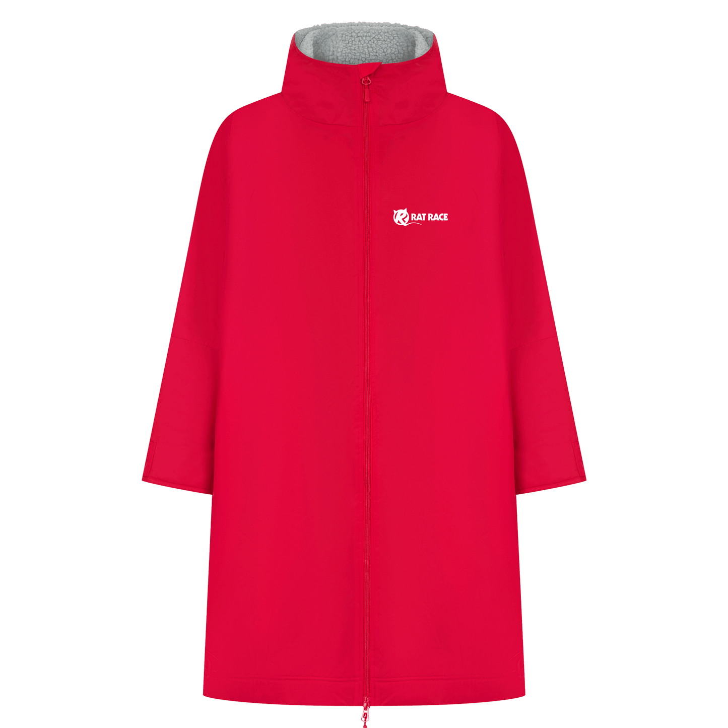 Rat Robe - Sherpa Fleece Lined Changing Robe - Red