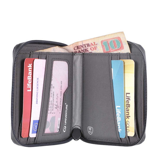 Lifeventure - RFiD Bi-Fold Wallet - Recycled - Grey - Rat Race Store