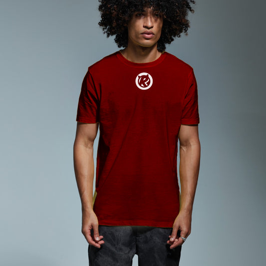 Rat Race Organic T-shirt - Burgundy - Rat Race Store