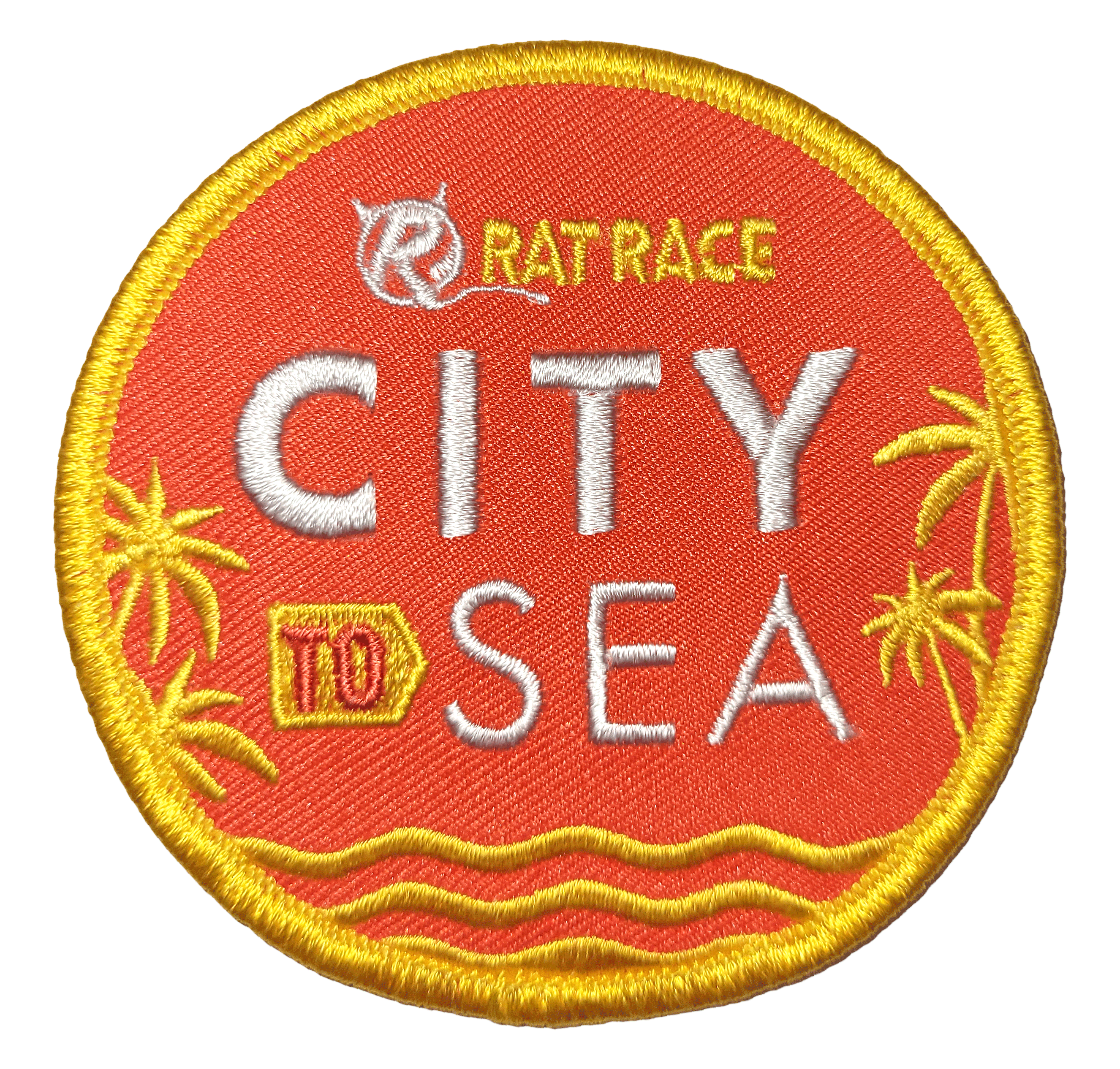 City To Sea Sew On Patch - Rat Race Store