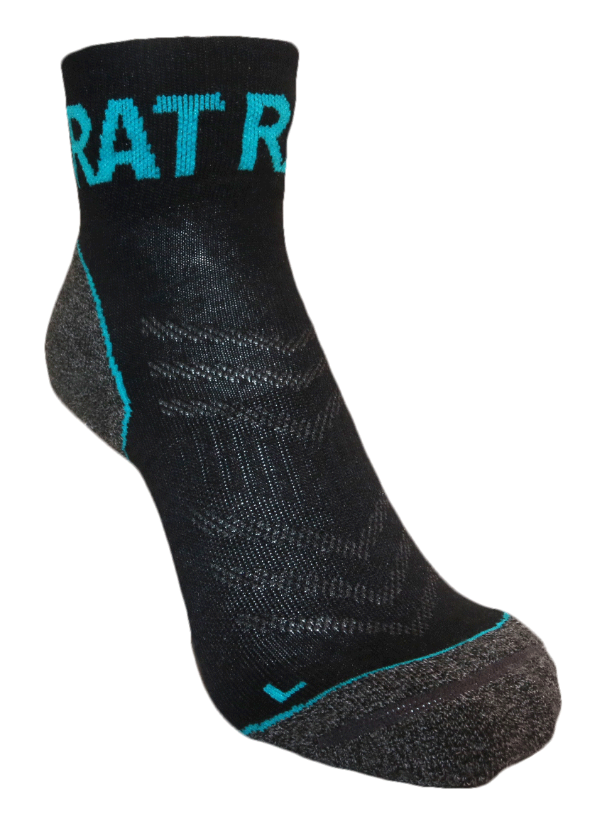 Endurance Merino Sock - Blue/Black