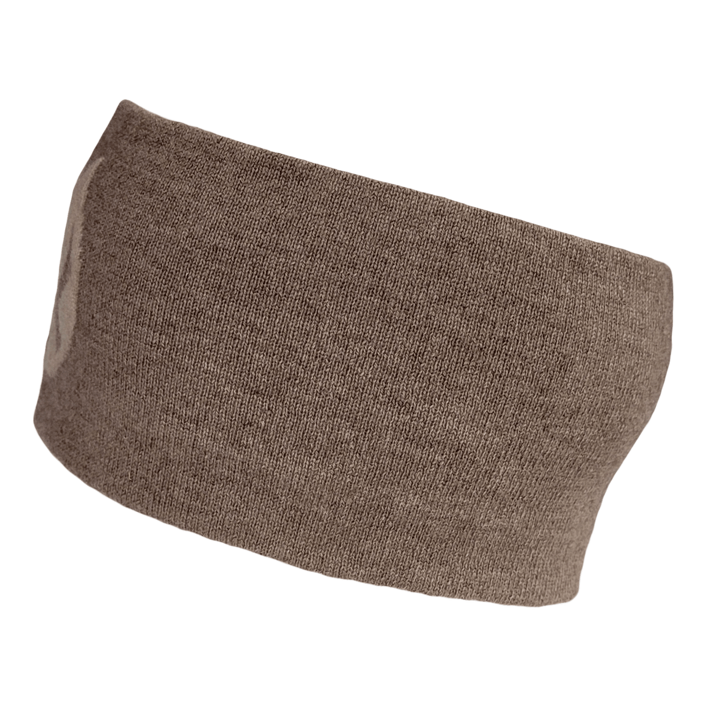 Black Ice Mongolian Cashmere Headband - Light Brown