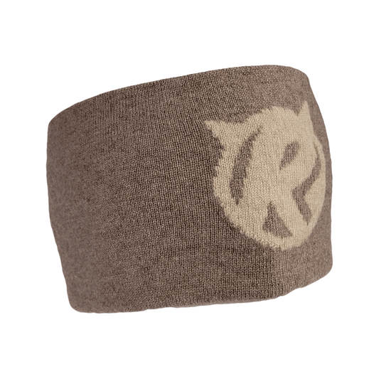 Black Ice Mongolian Cashmere Headband - Light Brown - Rat Race Store