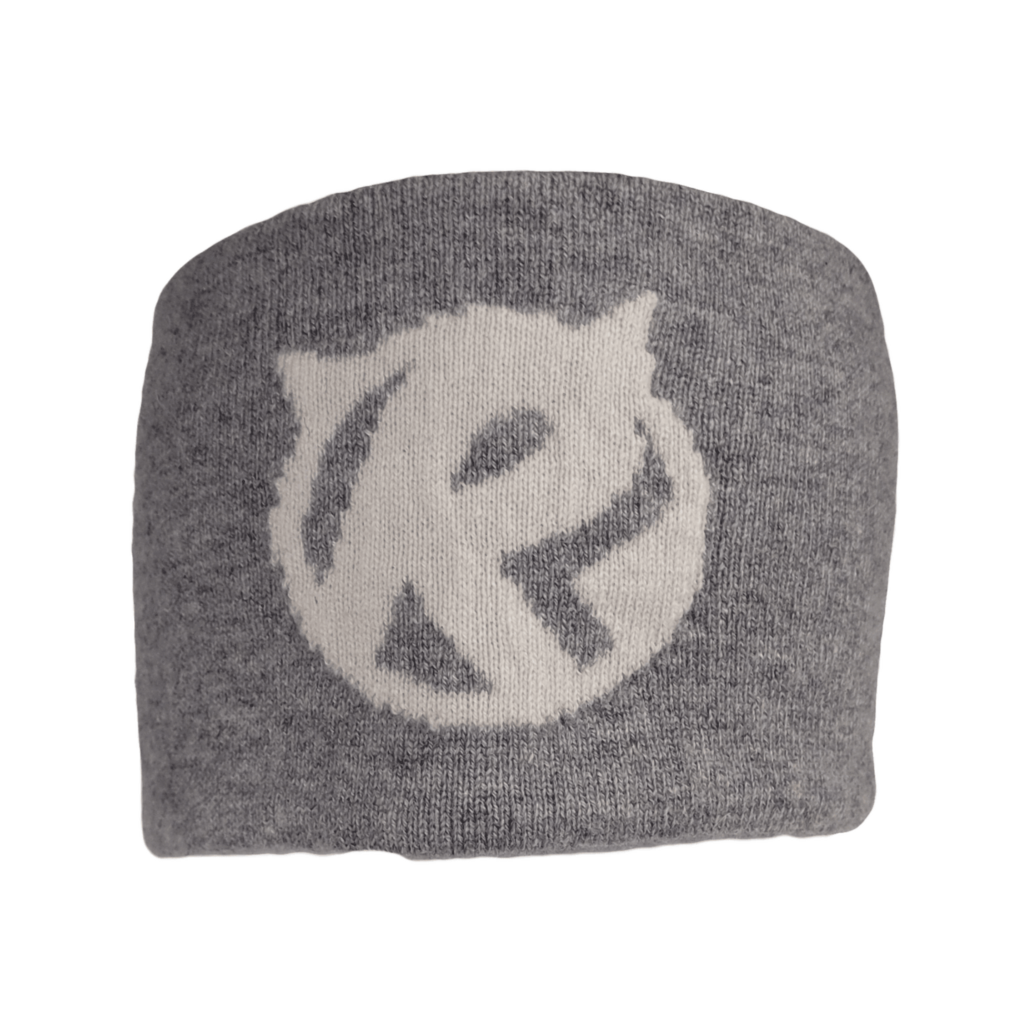 Black Ice Mongolian Cashmere Headband - Grey