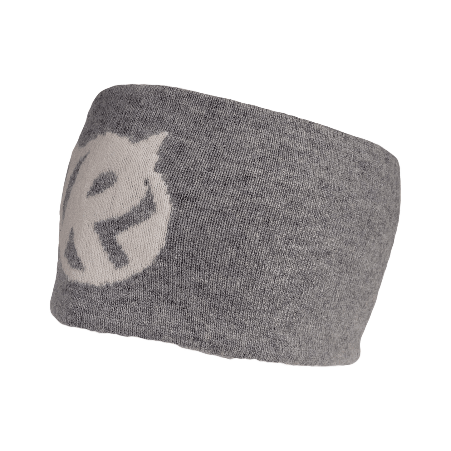 Black Ice Mongolian Cashmere Headband - Grey