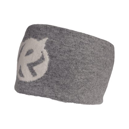 Black Ice Mongolian Cashmere Headband - Grey