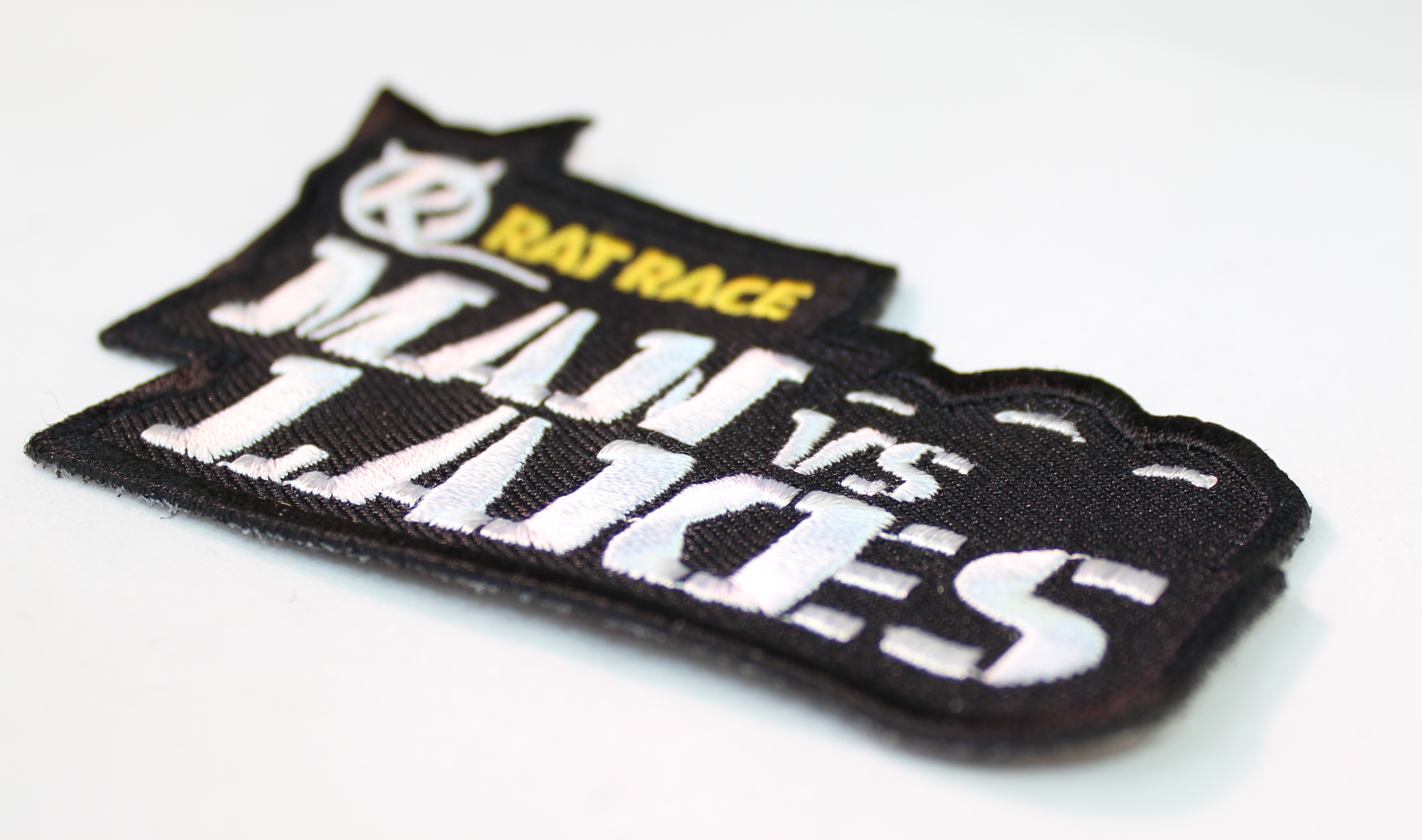 Man Vs Lakes Sew On Patch - Rat Race Store