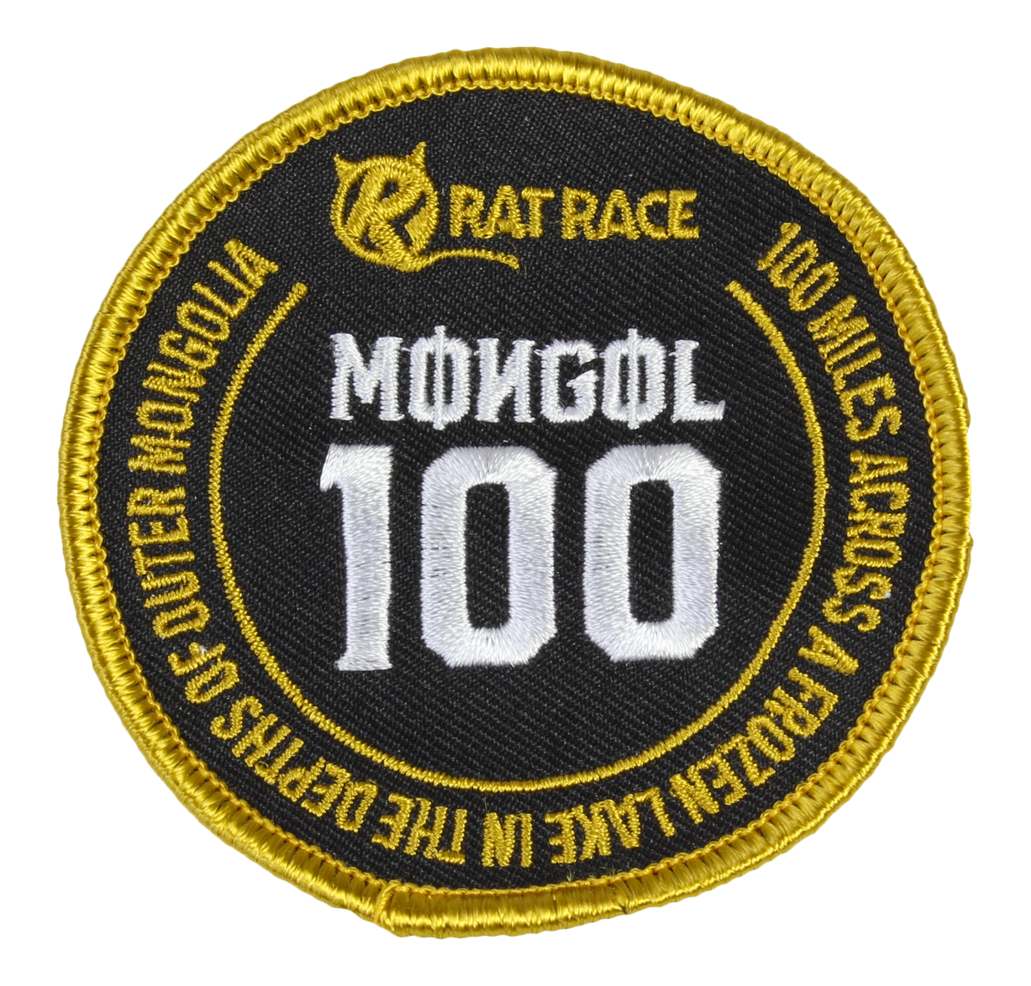 Mongol 100 Sew On Patch - Rat Race Store