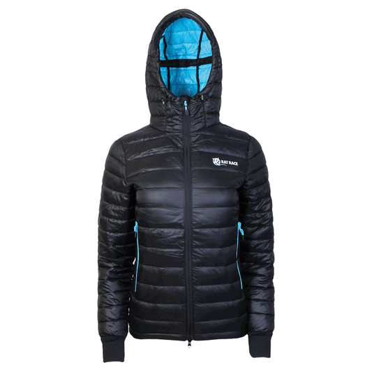 Women's Challenger Thermal Jacket - Black/Aqua - Rat Race Store